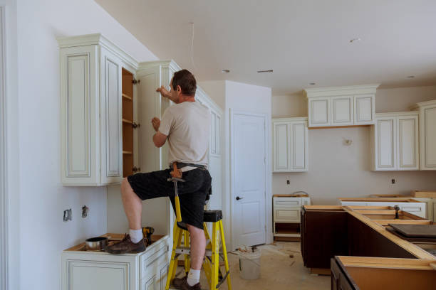 Kitchen island installation in Myakka City by JMT Kitchen Cabinet